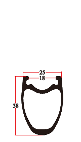 RD25-38C rim sectional drawing