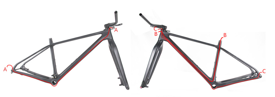 xc hardtail mtb frame cable routing