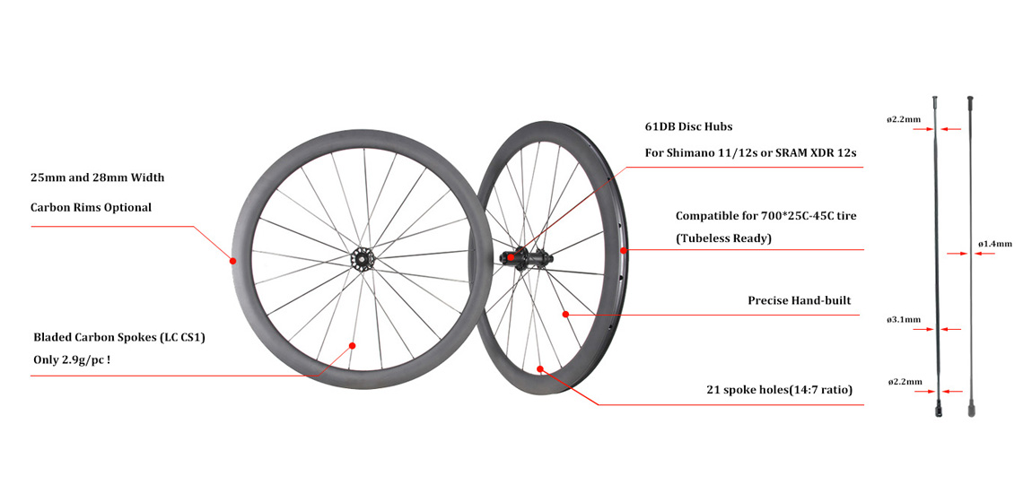 cheap price carbon road wheel specification