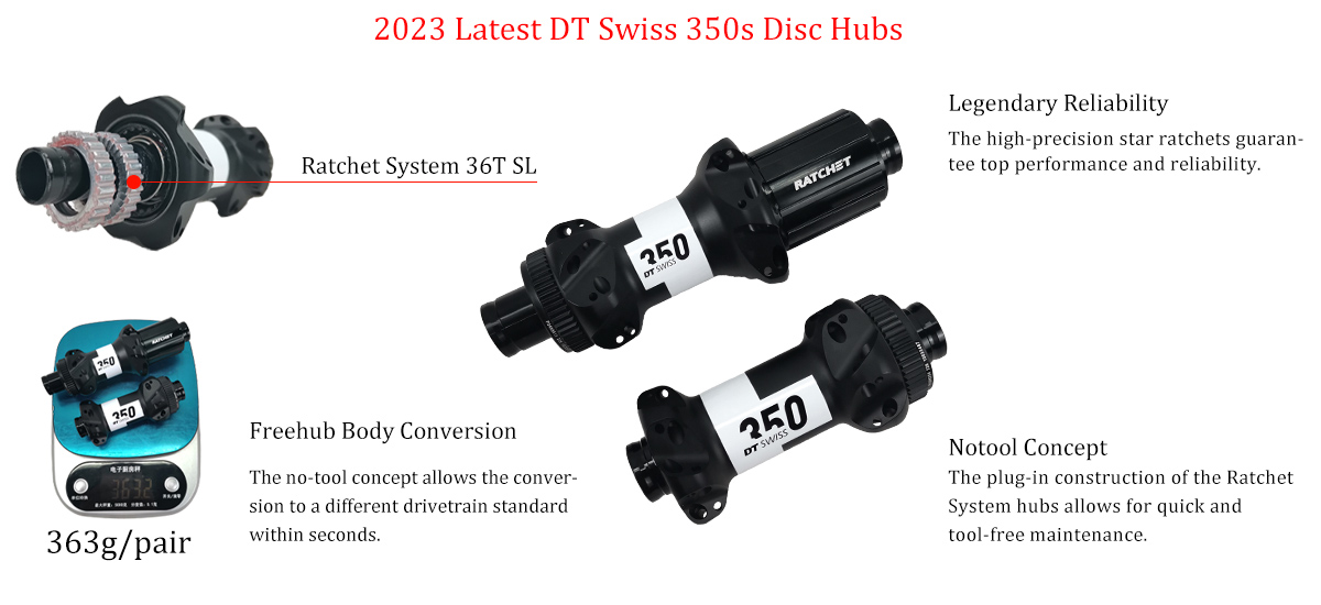 2023 Latest DT Swiss 350s Disc Hubs