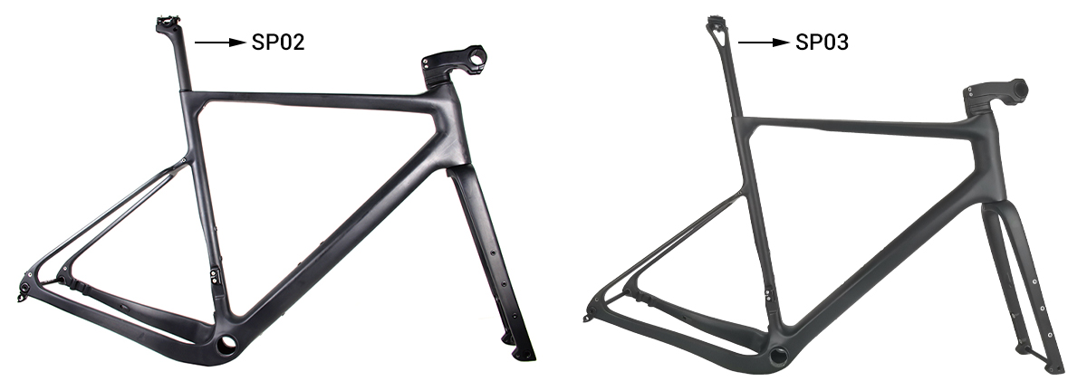 SP02 and SP03 seat post on gravel frame