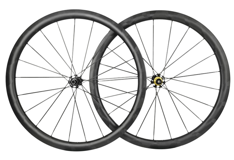 Butterfly Weave Road Disc Carbon Rims Built With C67DB Hubs