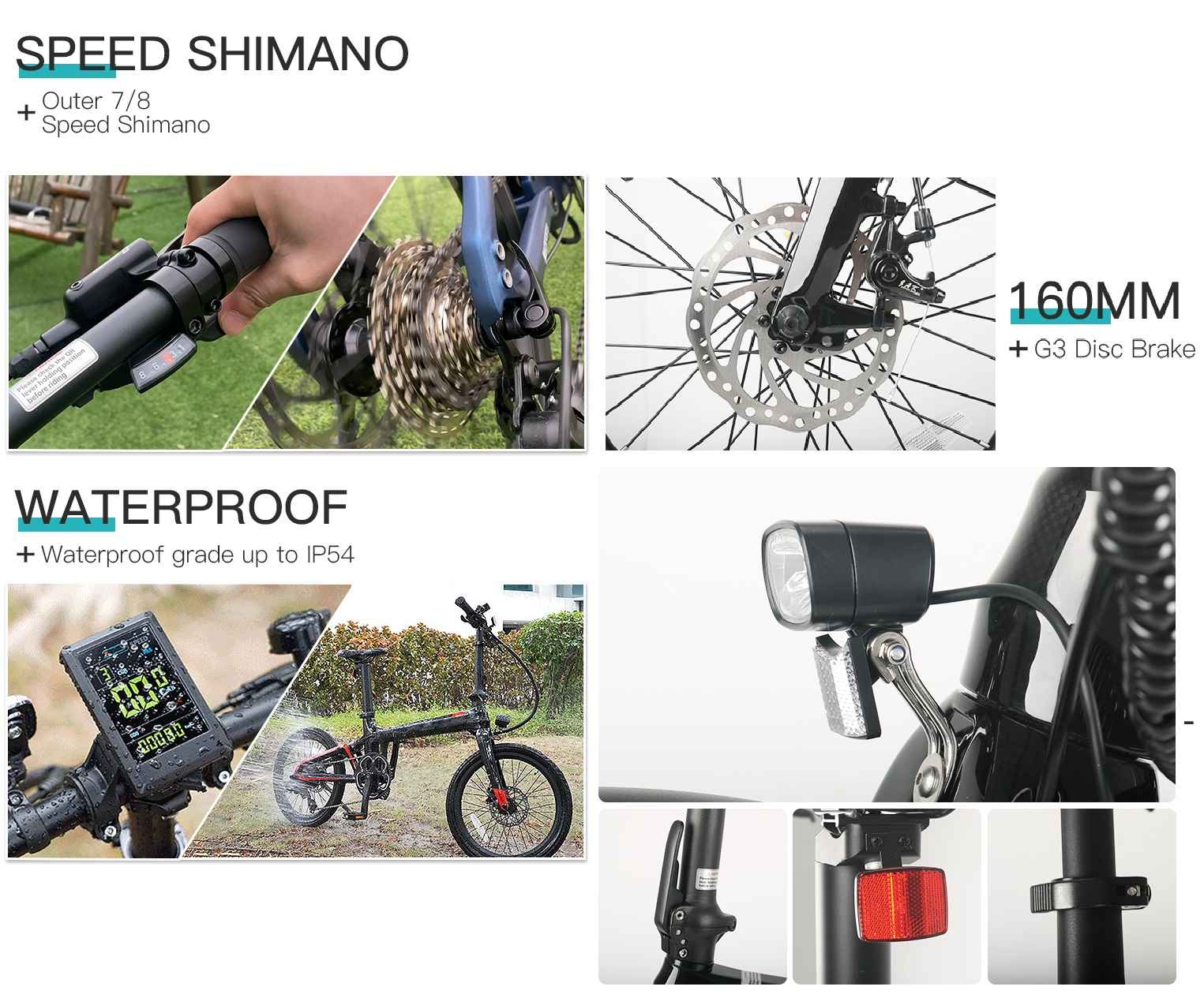 Key features of LCE-XO foldable carbon ebike