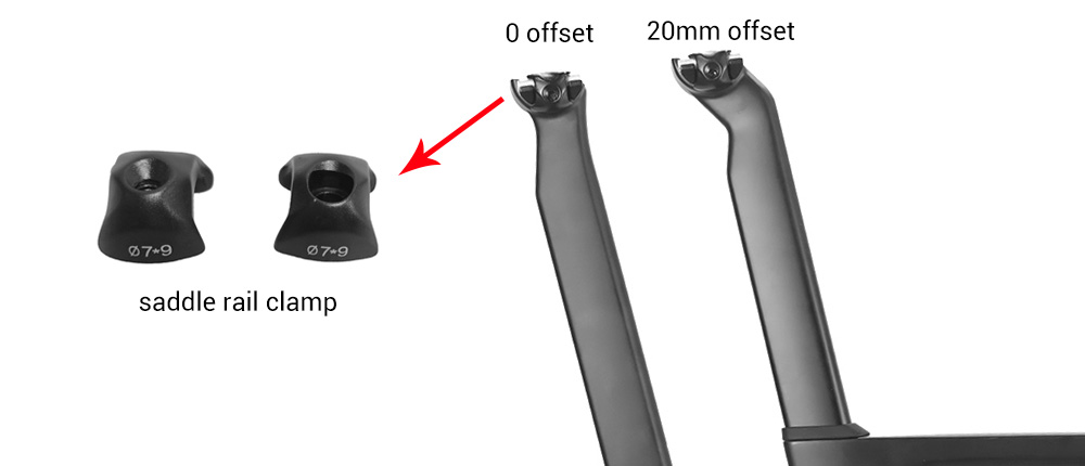 LCR017-D Seat Post and Saddle Rail Clamp Options